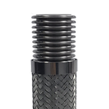 Flexible braided metal hydraulic hose