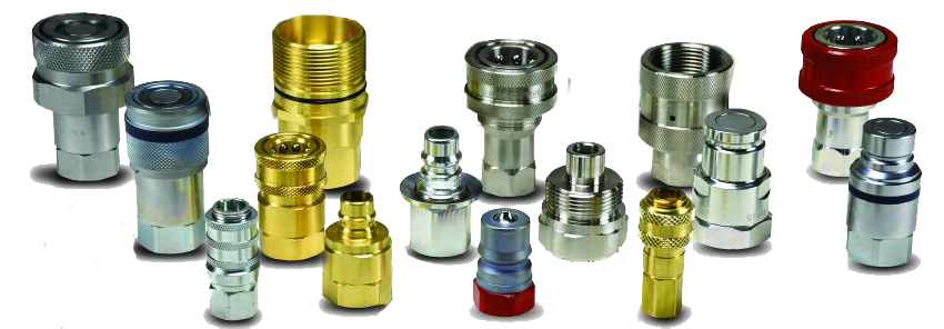 Hydraulic quick disconnect collage