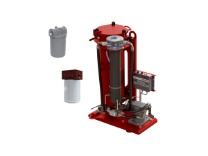 Collage of patent pending Diesel Dehydrator and spin on filter elements