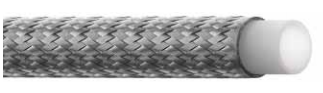 Industrial Teflon hose with stainless steel overbraid