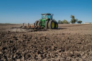 tractor in field